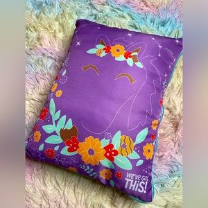 Girl Scouts cookie unicorn travel pillow